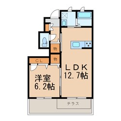 シャーメゾン大新屋Aの物件間取画像